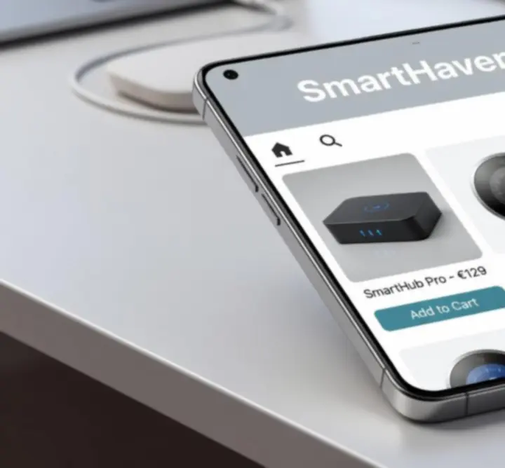 Smart Haven webáruház mobiltelefon- és táblagép-támogatás